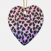 Dalmatiaans zwart-roze afdrukken keramisch ornament (Links)