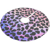 Dalmatiaans zwart-roze afdrukken kerstboom rok (Gekanteld)