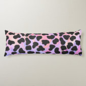 Dalmatiaans zwart-roze afdrukken lichaamskussen (Voorkant)