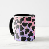 Dalmatiaans zwart-roze afdrukken mok (Voorkant links)