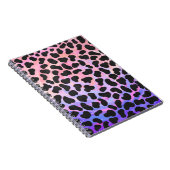 Dalmatiaans zwart-roze afdrukken notitieboek (Rechterzijde)