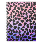 Dalmatiaans zwart-roze afdrukken notitieboek (Voorkant)