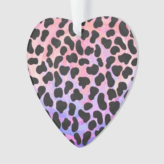 Dalmatiaans zwart-roze afdrukken ornament (voorkant)