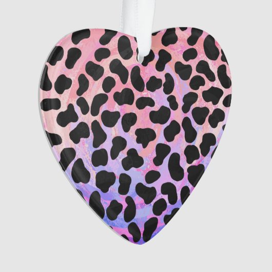 Dalmatiaans zwart-roze afdrukken ornament (voorkant)