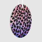 Dalmatiaans zwart-roze afdrukken ornament (voorkant)