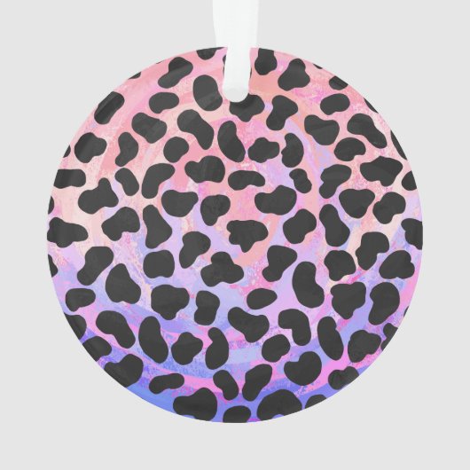Dalmatiaans zwart-roze afdrukken ornament (achterkant)