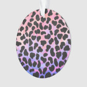 Dalmatiaans zwart-roze afdrukken ornament (voorkant)
