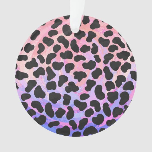 Dalmatiaans zwart-roze afdrukken ornament (voorkant)