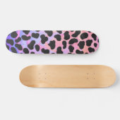 Dalmatiaans zwart-roze afdrukken persoonlijk skateboard (Horizontaal)