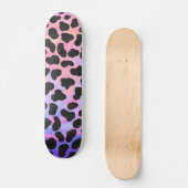 Dalmatiaans zwart-roze afdrukken persoonlijk skateboard (Voorkant)