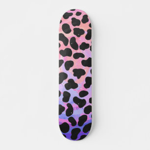 Dalmatiaans zwart-roze afdrukken persoonlijk skateboard