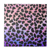 Dalmatiaans zwart-roze afdrukken tegeltje (Voorkant)