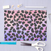 Dalmatiaans zwart-roze afdrukken tissuepapier (Craft)