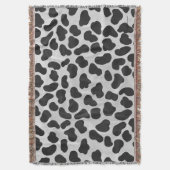 Dalmatiaans zwart-wit afdrukken deken (Voorkant Verticaal)