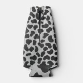 Dalmatiaans zwart-wit afdrukken flesjeskoeler (Achterkant)