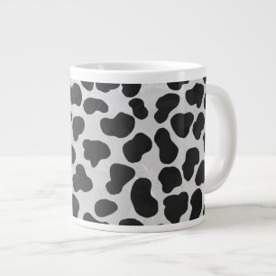 Dalmatiaans zwart-wit afdrukken grote koffiekop