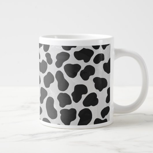 Dalmatiaans zwart-wit afdrukken grote koffiekop (Rechts)