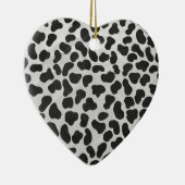 Dalmatiaans zwart-wit afdrukken keramisch ornament (Rechts)