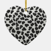 Dalmatiaans zwart-wit afdrukken keramisch ornament (Voorkant)