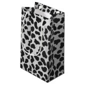 Dalmatiaans zwart-wit afdrukken klein cadeauzakje (Achterkant Gekanteld)