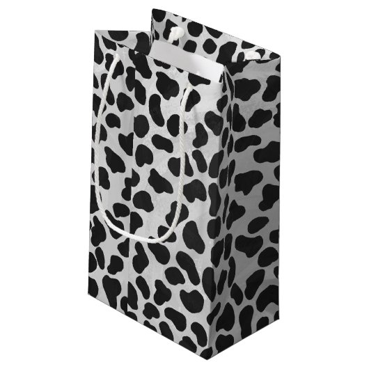 Dalmatiaans zwart-wit afdrukken klein cadeauzakje (Achterkant Gekanteld)