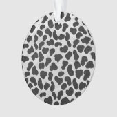 Dalmatiaans zwart-wit afdrukken ornament (voorkant)