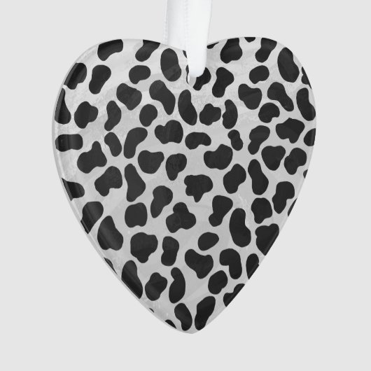 Dalmatiaans zwart-wit afdrukken ornament (voorkant)