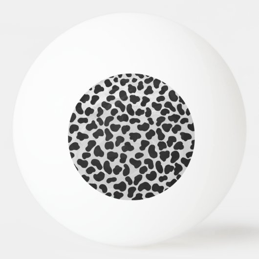 Dalmatiaans zwart-wit afdrukken pingpongbal (Voorkant)