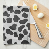 Dalmatiaans zwart-wit afdrukken theedoek (Quarter Fold)