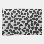 Dalmatiaans zwart-wit afdrukken theedoek (Horizontaal)