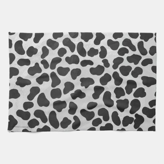 Dalmatiaans zwart-wit afdrukken theedoek (Horizontaal)