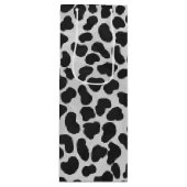 Dalmatiaans zwart-wit afdrukken wijn cadeautas (Voorkant)
