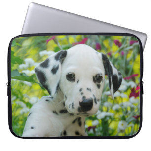Dalmatiaanse Baby Dog Puppy Foto van Cute Black sp Laptop Sleeve