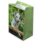 Dalmatiaanse Baby Dog Puppy Foto van Cute Black sp Medium Cadeauzakje (Achterkant Gekanteld)
