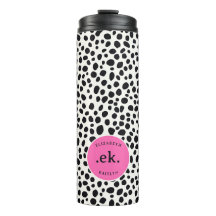  Dalmatiaanse Hond Abstract Patroon Heet Roze Mono