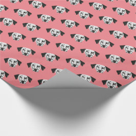 Dalmatiaanse hond met zwarte poot cadeaupapier