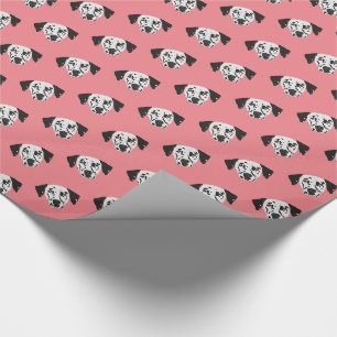 Dalmatiaanse hond met zwarte poot cadeaupapier