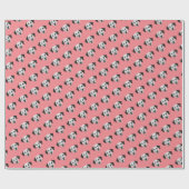 Dalmatiaanse hond met zwarte poot cadeaupapier (Vlak)