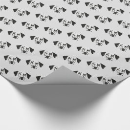 Dalmatiaanse hond met zwarte poot cadeaupapier