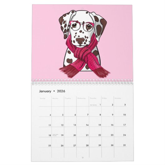 Dalmatiaanse liefde kalender (Jan 2026)