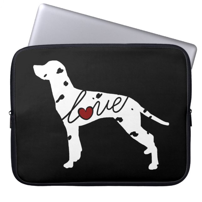 Dalmatiaanse liefde laptop sleeve (Voorkant)