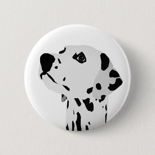 Dalmatiaanse liefde ronde button 5,7 cm (Voorkant)