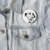 Dalmatiaanse liefde ronde button 5,7 cm (In situ)