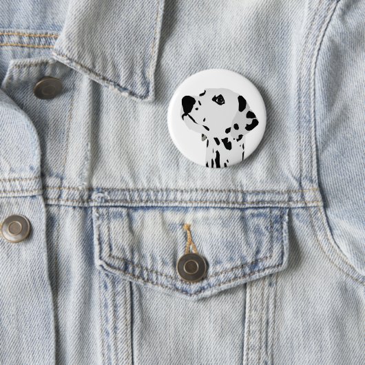 Dalmatiaanse liefde ronde button 5,7 cm (In situ)