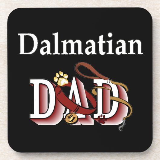 Dalmatiaanse vader drankjes onderzetter (Voorkant)