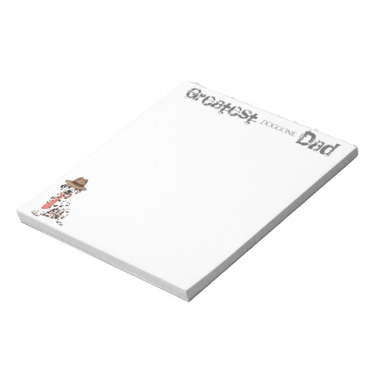 Dalmatiaanse vader notitieblok (Linkerzijde)