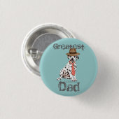 Dalmatiaanse vader ronde button 3,2 cm (Voorkant /achterkant)