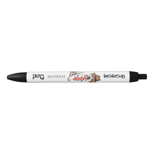 Dalmatiaanse vader zwarte inkt pen (Voorkant)