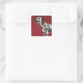 Dalmatian 6 vierkante sticker (Tas)