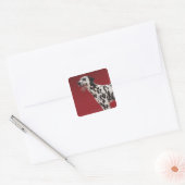 Dalmatian 6 vierkante sticker (Envelop)